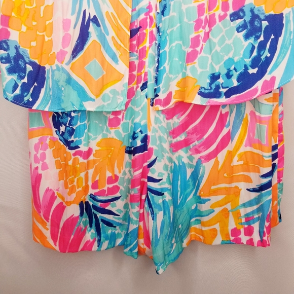 Lilly Pulitzer Edona Romper Goombay Smashed - Picture 10 of 12